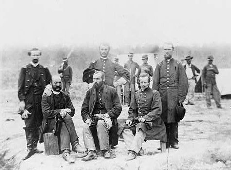 Field and Staff of 39th U.S. Colored Infantry in front of St. Petersburg Va., Sep. 1864