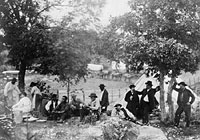 Gettysburg, Camp of Captain Huft, July 1865