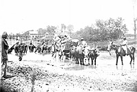 African-Americans crossing the Rappahannock River, Virginia after the 2nd Battle of Bull Run