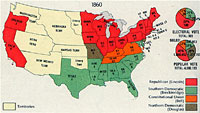 Map of the 1860 Presidential Election