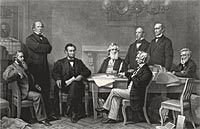 First Reading of the Emancipation Proclamation before the Cabinet