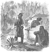 Pickets of the First Louisiana "Native Guard" Guarding the New Orleans and the Great Western Railroad
