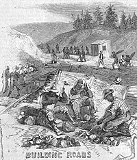 Black Troops Building Roads
