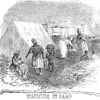Black Troops, Washing in Camp