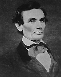 Abraham Lincoln in Urbana, Illinois, April 25, 1858