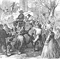 President Lincoln Riding Through Richmond, April 4, 1865