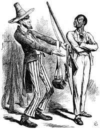 Black Recruit and Abraham Lincoln